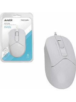 A4Tech FM12S Fstyler Ενσύρματο Ποντίκι White