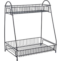 Ραφιέρα 2 Θέσεων Tidy PT3844BK 30x20x34,5cm Black Present Time Μέταλλο