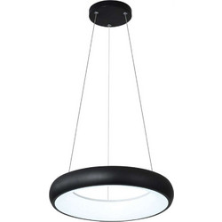 InLight Κρεμαστό Φωτιστικό Οροφής Μονόφωτο LED με Θερμό Λευκό Φως Λευκό 42023-B-Black