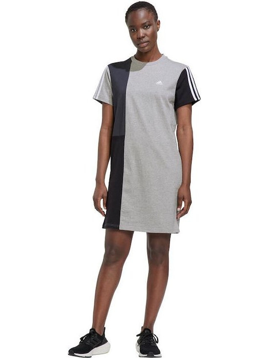 Adidas Mini Καλοκαιρινό Αθλητικό Φόρεμα Γκρι HC8825