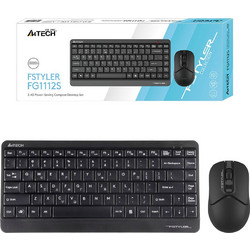 A4Tech Fstyler FG1112S Black Ασύρματο Σετ Πληκτρολόγιο & Ποντίκι