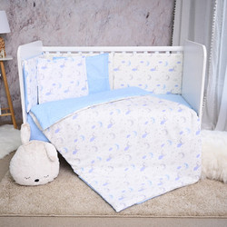 Lorelli Smile Moon & Stars Σετ Κούνιας Blue 6τμχ