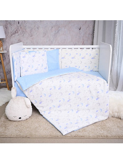Lorelli Smile Moon & Stars Σετ Κούνιας Blue 6τμχ