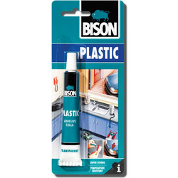 Bison Κόλλα Bison Plastic Σωληνάριο Και Blister Διαφανής 25ml (66408)