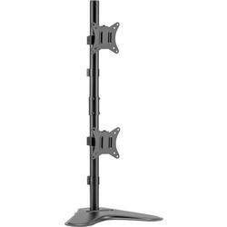 BRATECK βάση γραφείου LDT66-T02V για 2 οθόνες 17"-32" 9kg ανά οθόνη