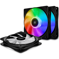Deepcool CF 120 Case Fan 120mm RGB με Σύνδεση 4-Pin PWM 3τμχ