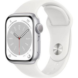 Apple Watch Series 8 41mm Aluminum Silver / White