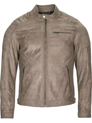 Jack & Jones Ανδρικό Μπουφάν Δερματίνη Σοκολατί 12147218