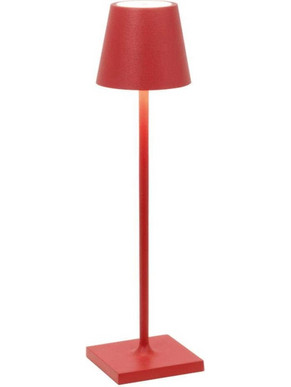 Zafferano LD0490F3 Πορτατίφ Αφής LED με Μπαταρία Κόκκινο Φ7xΥ27.5cm