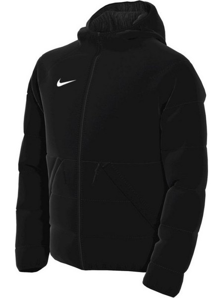 Nike Therma Fit Academy Αθλητικό Παιδικό Μπουφάν Χειμωνιάτικο Puffer Αντιανεμικό Μαύρο DJ6364-010