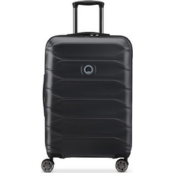 Delsey Meteor Βαλίτσα Μεσαία 68x44x29.5cm με 4 Ρόδες Μαύρη