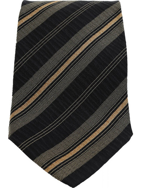 GIORGIO ARMANI ΓΡΑΒΑΤΑ 10CM ΡΙΓΕ ΜΑΥΡΟ
