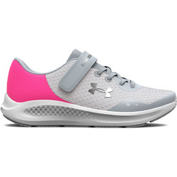 Under Armour Pursuit 3 AC Παιδικά Αθλητικά Παπούτσια για Τρέξιμο Γκρι Φούξια 3025012-100