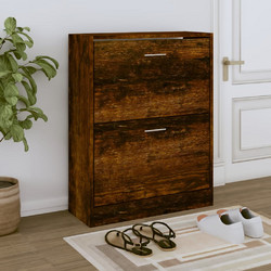 vidaXL Παπουτσοθήκη Ξύλινη Καφέ Μ63xΠ24xΥ81cm 342561