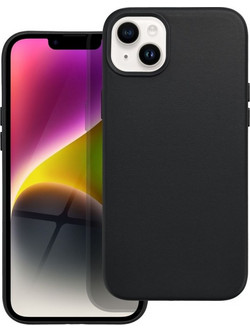 Leather Mag Cover Case iPhone 14 Plus - Black