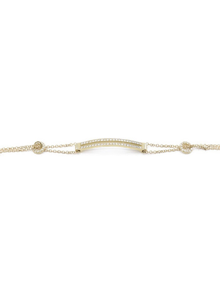 Βραχιόλι 14 Κ κίτρινος χρυσός με zircon, 1876