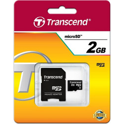 Transcend microSD 2GB + Adapter