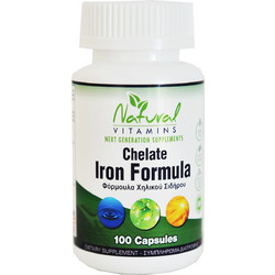 Natural Vitamins Chelate Iron Formula 100 Κάψουλες