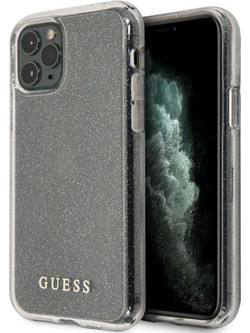 Guess Glitter Collection Hardcase Silver (iPhone 11 Pro)