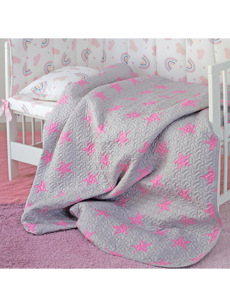 Κουβερλί bebe (110Χ160) STARS GIRL, MELINEN
