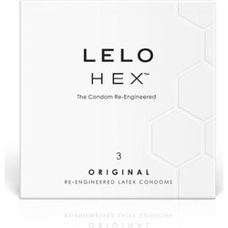 Lelo HEX Original Προφυλακτικά Λεπτά με Λιπαντικό 3τμχ