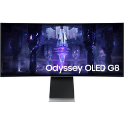 Samsung Odyssey OLED G8 LS34BG850SU Ultrawide OLED HDR Curved Smart Monitor 34" 3440x1440 QHD 175Hz 0.1ms