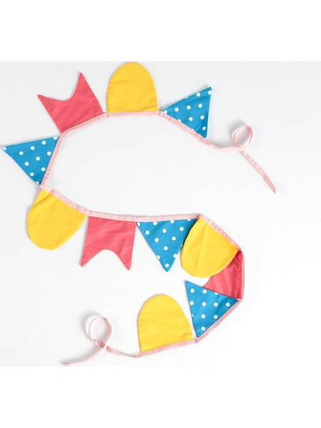Linea Kids Διακοσμητική Γιρλάντα από Ύφασμα Blue 240εκ