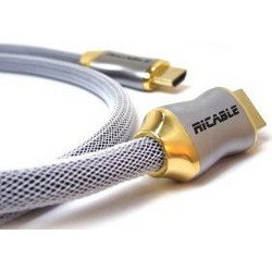 Ricable Καλώδιο HDMI 2.0 Braided HDMI Male to HDMI Male 3m Grey 10883
