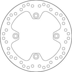 ΔΙΣΚΟΠΛΑΚΑ ΜΠΡΟΣΤΑ SBS HONDA SH 125 00'-08' / SH 150 01'-08' / DYLAN 150 01'-06'