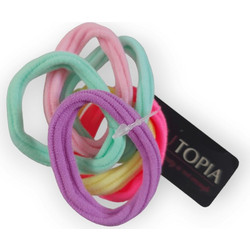 Hair Utopia ET-9894 Πολύχρωμα Παστέλ Λαστιχάκια Μαλλιών 6τμχ Πολυχρωμο