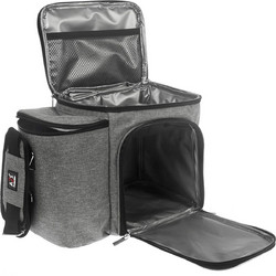 A2S Protection Τσάντα ψυγείο χωρίς δοχεία 30x18x25cm 10lt - Γκρι Gray empty - κενό χωρίς παρελκόμενα Gray empty - κενό χωρίς παρελκόμενα