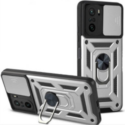 Bodycell Armor Slide Cover Case Silver (Xiaomi Poco F3)