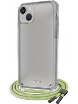 SBS Necklace Strap Back Cover Green (iPhone 14)