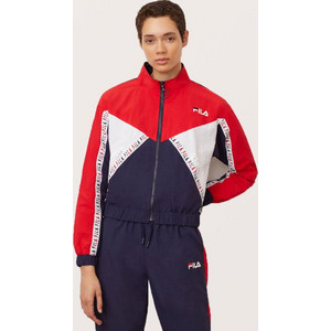 Fila Lyra Sweat Αθλητικό Γυναικείο Μπουφάν Softshell Κοντό Αντιανεμικό Πολύχρωμο LW016117-410