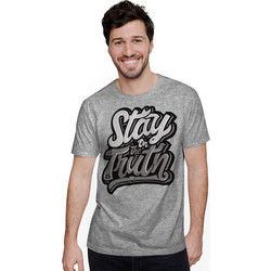 Stay On The Truth (Κοντομάνικο Ανδρικό / Unisex) - Grey melange