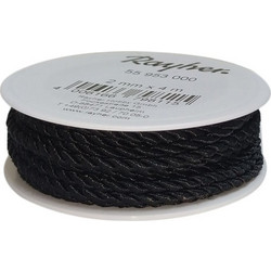 Κορδέλα Rayher μαύρη 2mmX4m (55953000)