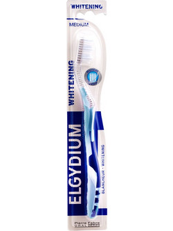 Elgydium Whitening Medium Οδοντόβουρτσα Μπλε