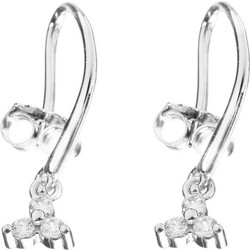 Prince Σκουλαρίκια Κρεμαστά Ασημένια 925 με Zircon SC261-1