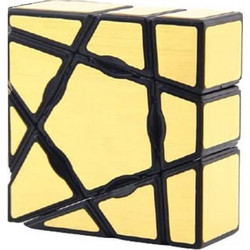 One Layer Mirror Gold Κύβος Ρούμπικ 1x3