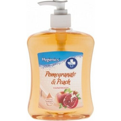 HYGIENICS Αντιβακτηριδιακό Υγρό Κρεμοσάπουνο Με Άρωμα Ρόδι&Ροδάκινο 500ml