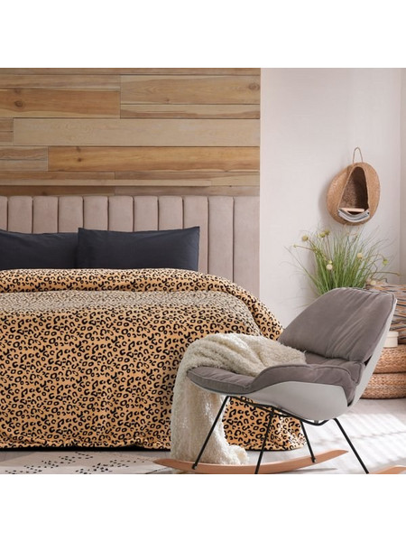 Κουβέρτα Fleece Μονή Zola Kocoon Μπεζ 150x220