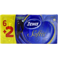 ZEWA SOFTIS ΧΑΡΤΟΜΑΝΤΗΛΑ 6+2 ΔΩΡΟ