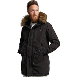 Superdry Vintage Miltry Ανδρικό Μπουφάν Χειμωνιάτικο Παρκά Μαύρο M5011534A