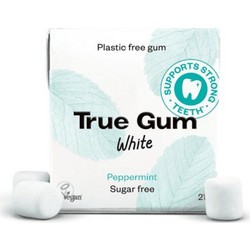 True Gum Sugarfree White Peppermint Τσίχλες Χωρίς Ζάχαρη με γεύση Μέντα για Λεύκανση 21gr