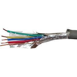 Καλώδιο τηλεφώνου γραμμής γκρι 4x0.60mm 2 ζευγών μονόκλωνο συνεστραμμένο με θωράκιση από φύλλο αλουμινίου - 9-221126