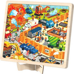 Παιδικό Puzzle Mideer Construction Site 100 Κομμάτια