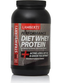 Lamberts Performance Diet Whey Strawberry Πρωτεΐνη Ορού Γάλακτος Γράμμωσης 1kg