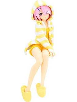 FuRyu Re Zero Noodle Stopper Ram Room Wear Yellow Color 14cm