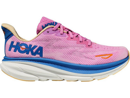 Hoka Glide Clifton 9 Γυναικεία Αθλητικά Παπούτσια για Τρέξιμο Φούξια 1127896-CSLC