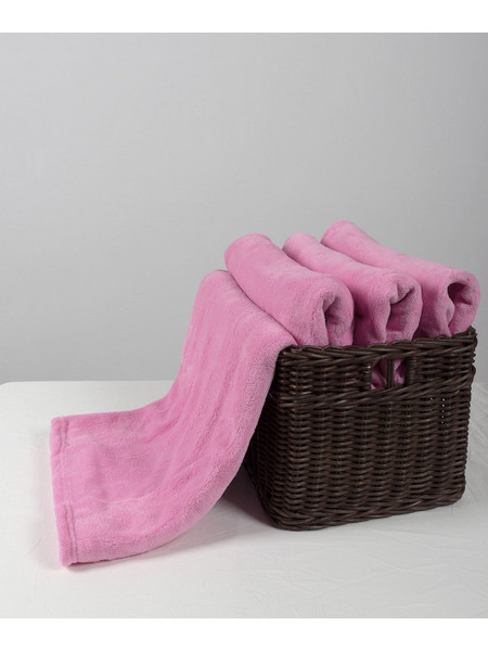 κουβέρτα coral fleece (170cm x 220cm) ρόζ